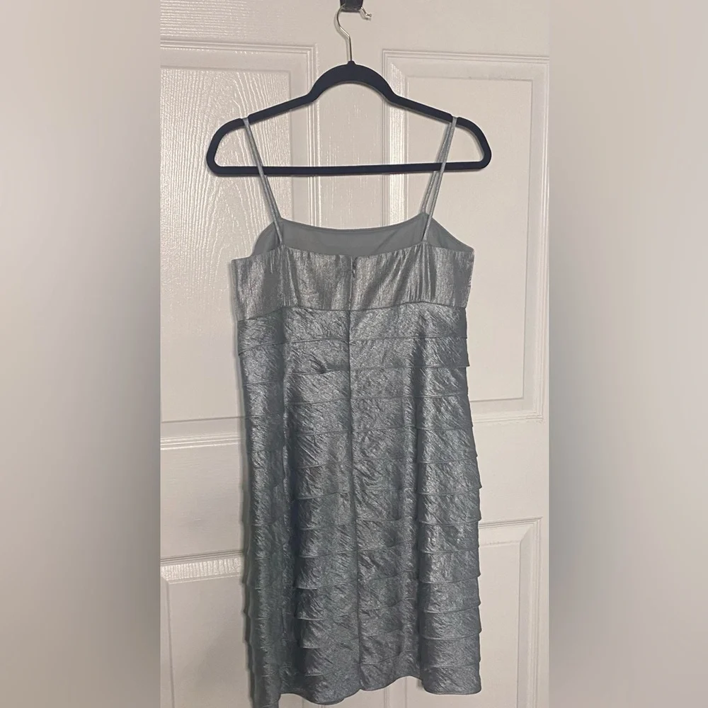 Jessica Howard Stunning Silver Dress with jacket 12P - Picture 2 of 10